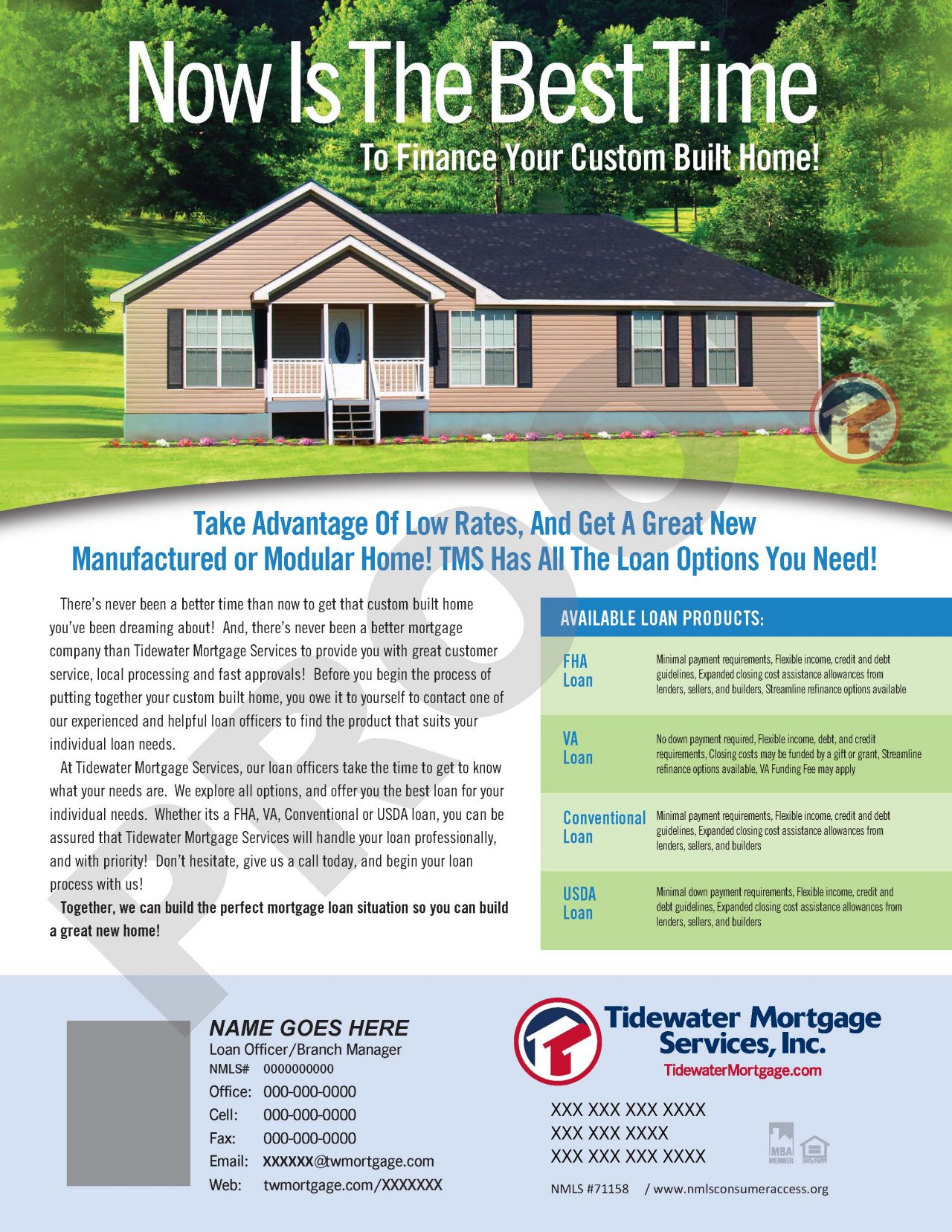 tms claytonhomes 042618 Tidewater Mortgage Services Inc